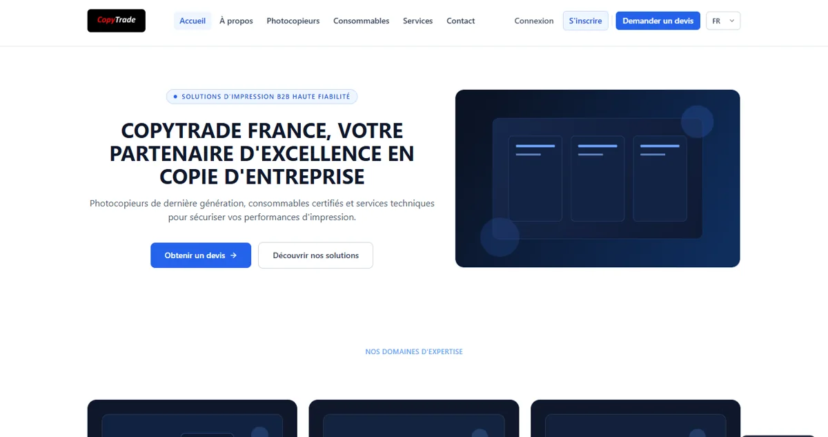 CopyTrade France B2B storefront